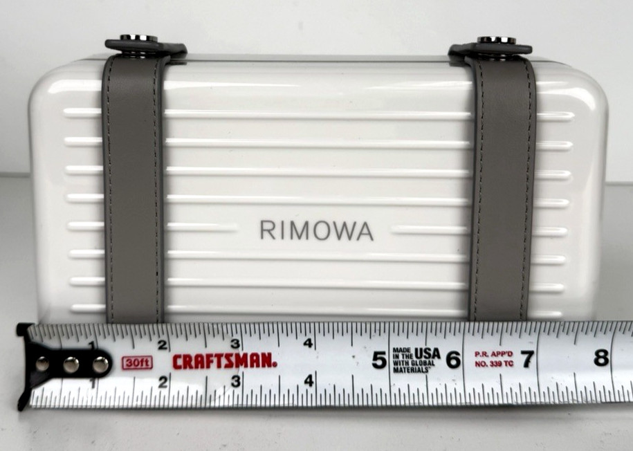 Rimowa Personal Polycarbonate Cross-Body Mini Bag in White S-08