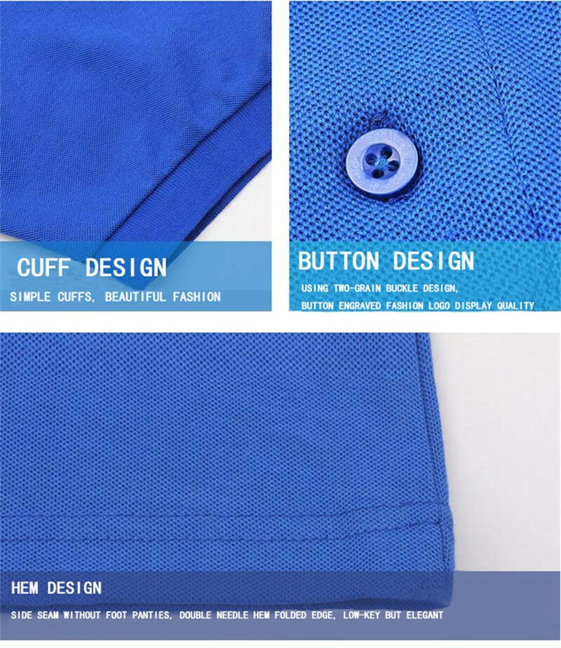 Men Polo Shirt Plain Golf Sports Cotton Tee Jersey Casual Short Sleeve Quick Dry