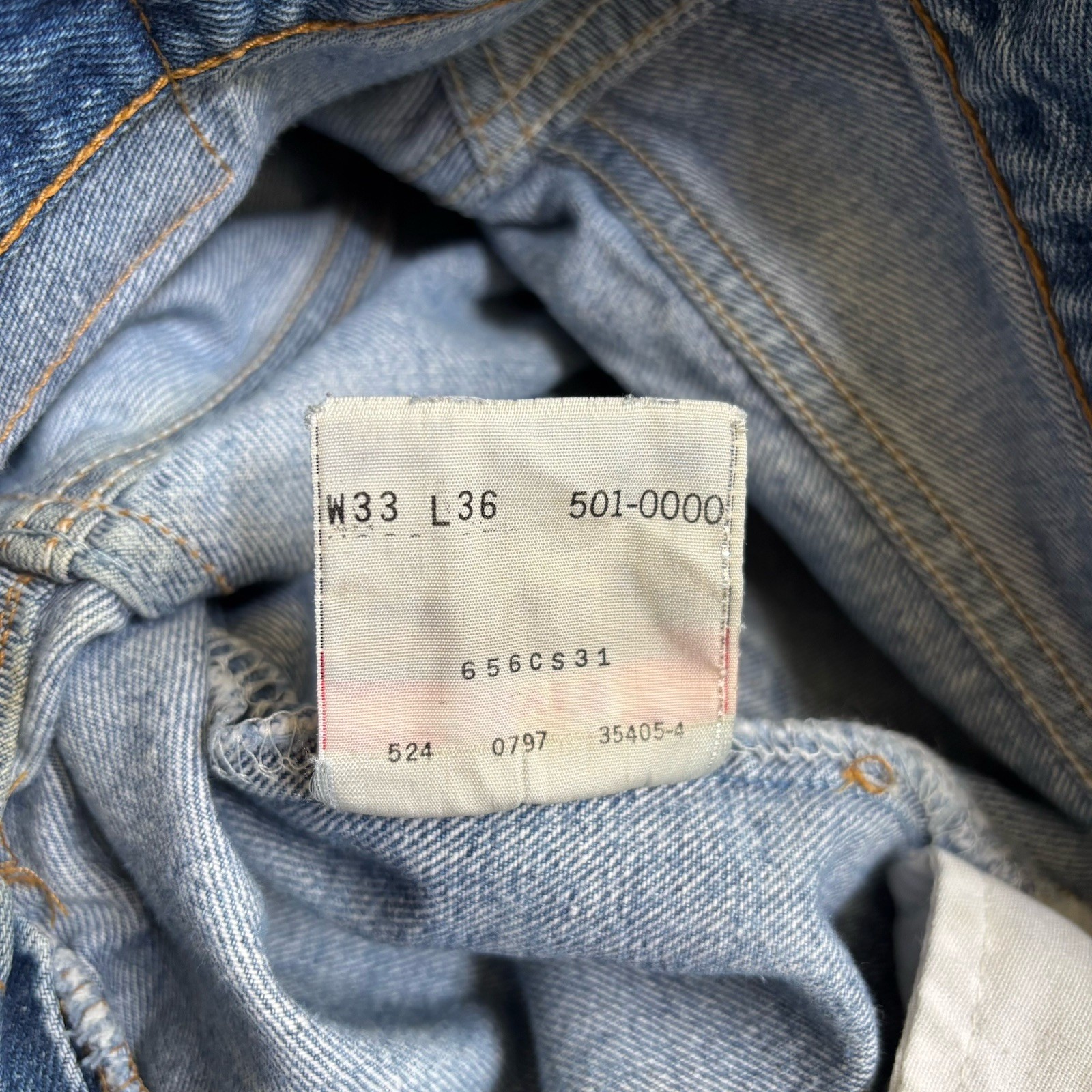 Vintage 90s Levis 501xx Denim Jeans Size 31×32 Made In USA Medium Wash