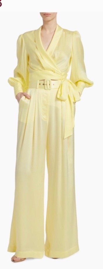ZIMMERMAN silk wide-leg pants size (1) US 6/8