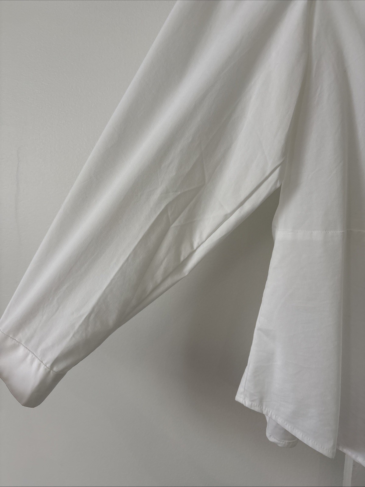 J. Jill Wearever Collection Poplin Shirt Ruched Twist Front Detail XL White