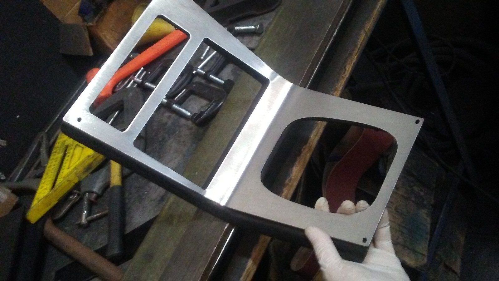 240SX S13 (1989-1993) Radio Bezel Whole Middle Panel Plate: NO 240SX Cut Out