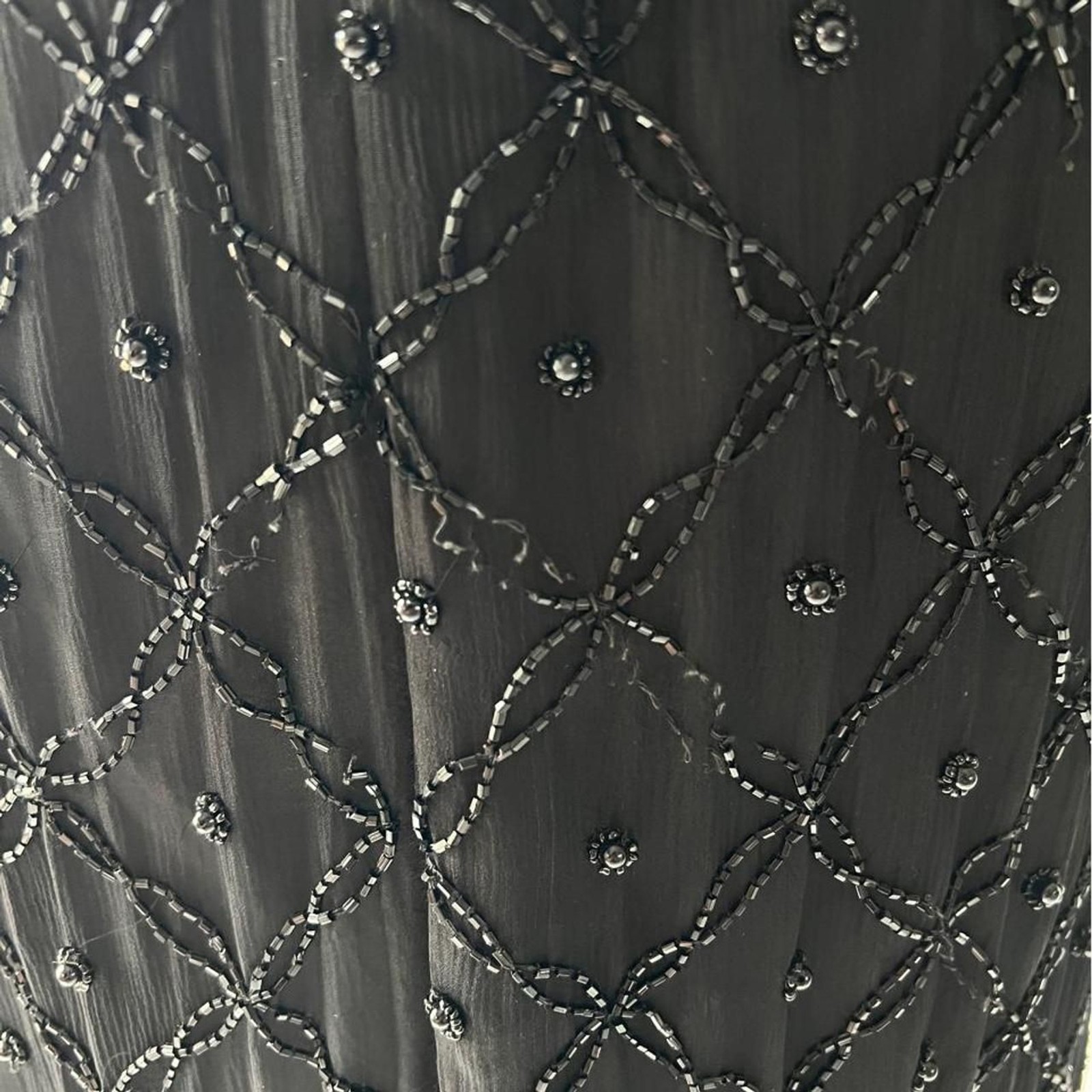 ♡ vintage lawrence kagan new york silk beaded gown ♡