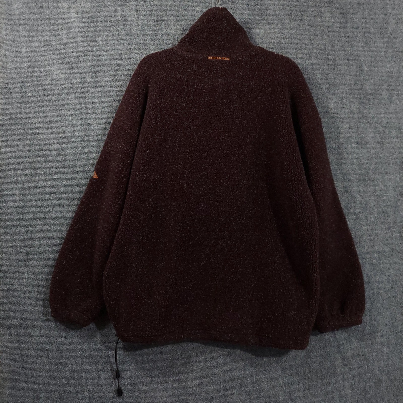Mountain Horse Jacket Womens Medium Brown Fleece 1/2 Zip Pullover Equestrian