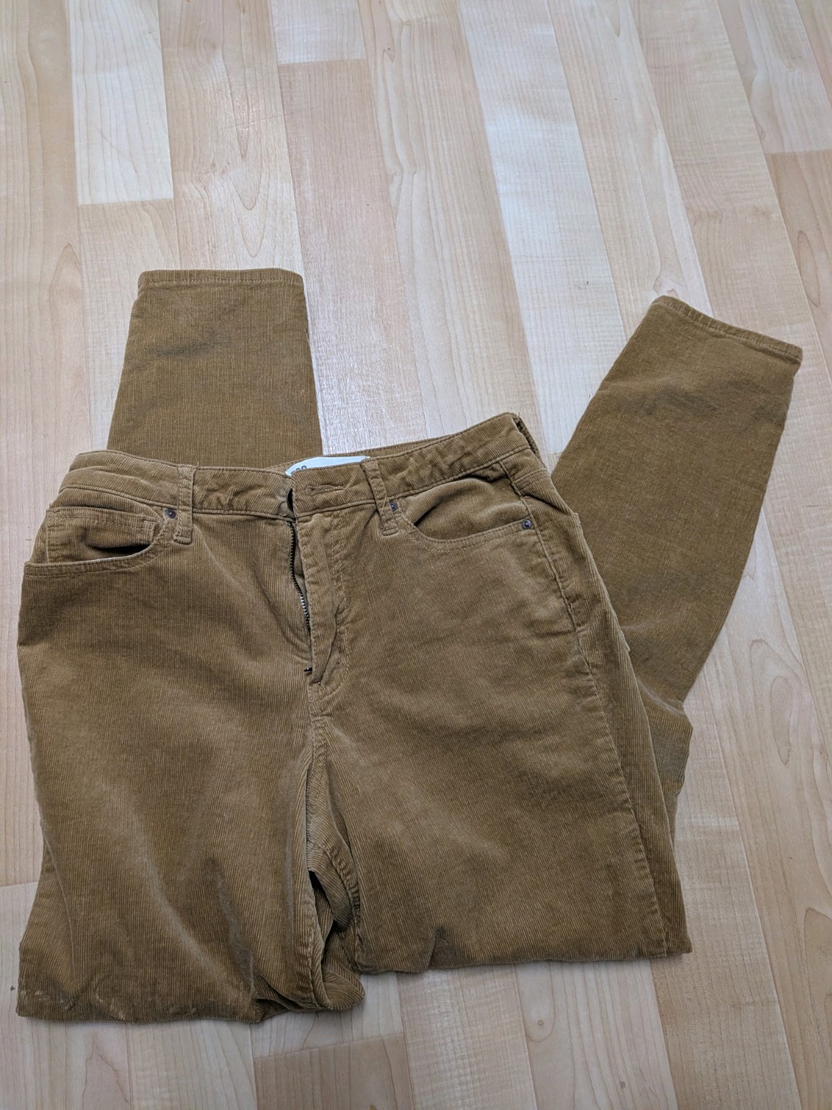 RSQ Manhattan High Rise Size Womens 11/30 Brown Straight Corduroy