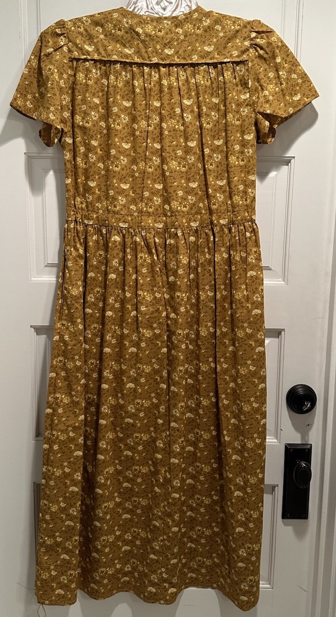 NWT Christy Dawn The Simple Dawn Midi Dress Sz S Pockets Goldenrod Floral $198