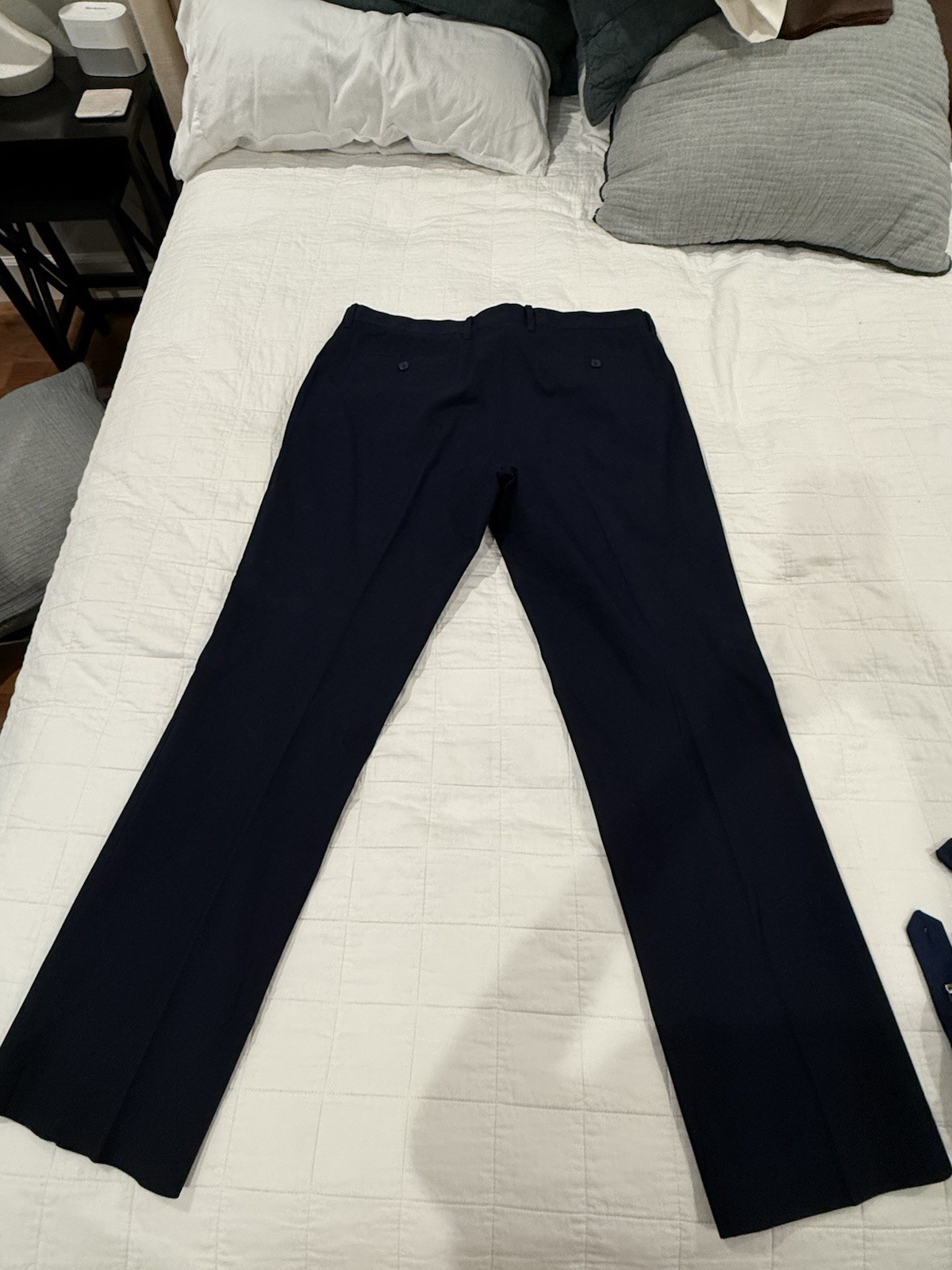Murano Men’s Wardrobe Essentials Navy Chino Modern Fit Stretch Flat Front 38W