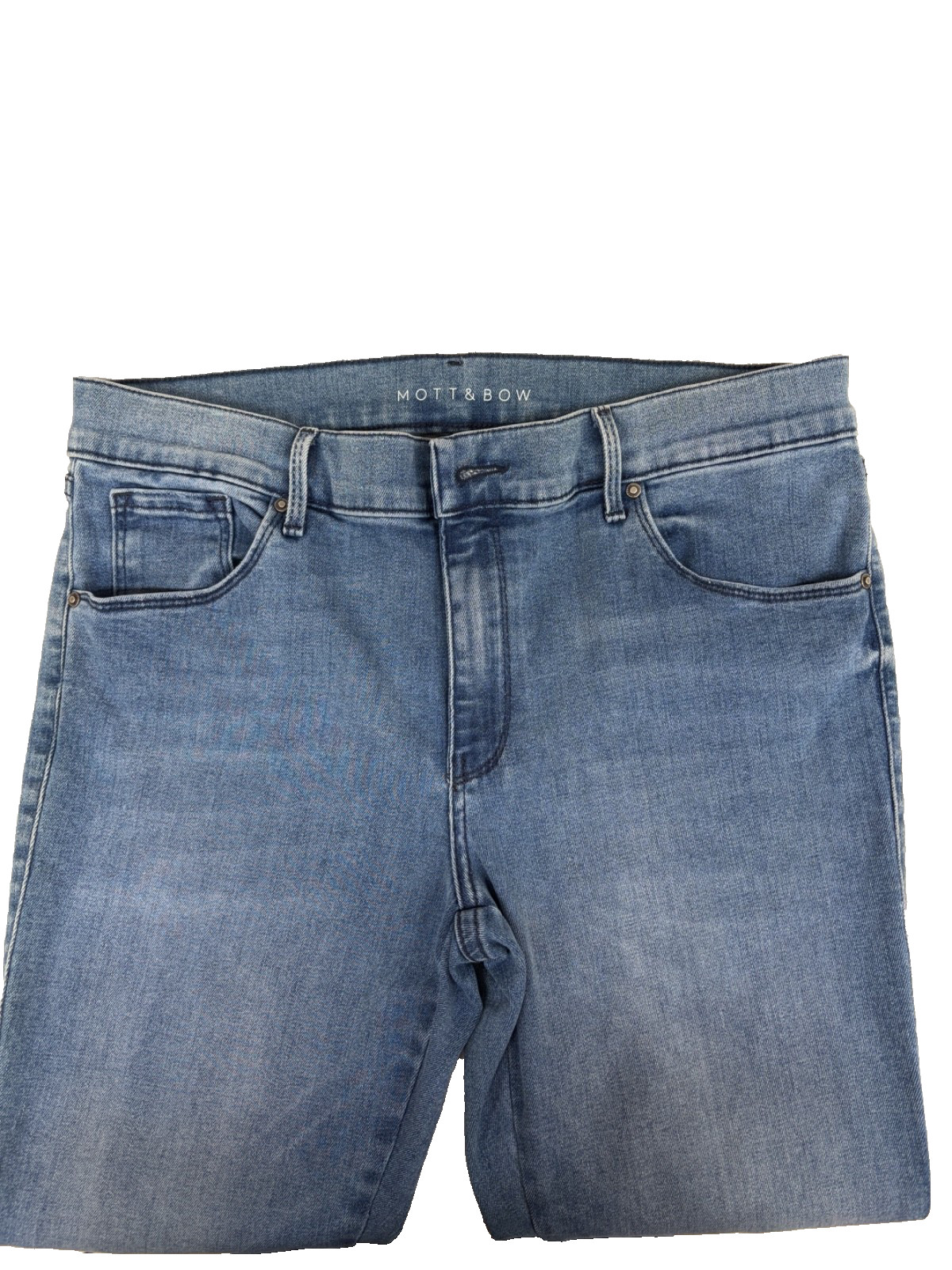 Mott & Bow Jeans Womens 30×28 Blue Mid Rise Skinny Stretch very light wear