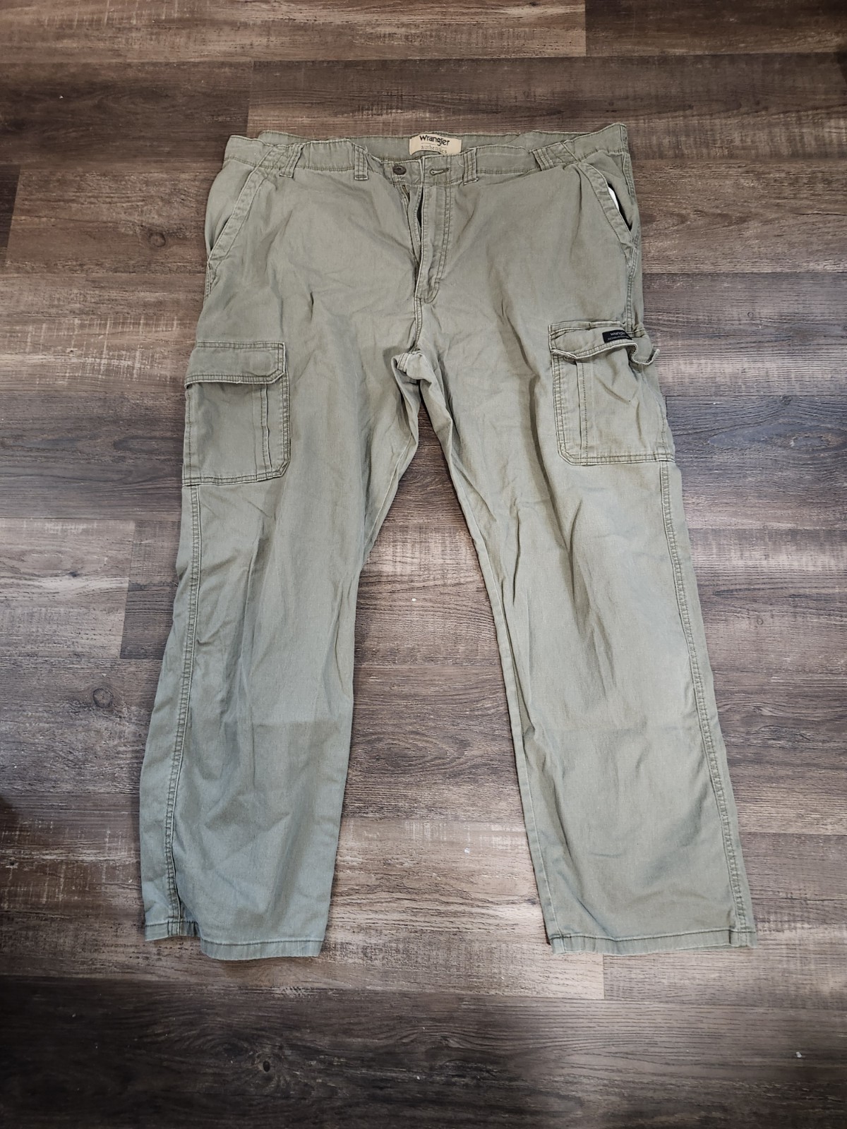 Wrangler Cargo Pants Mens 42×32 Green Khaki