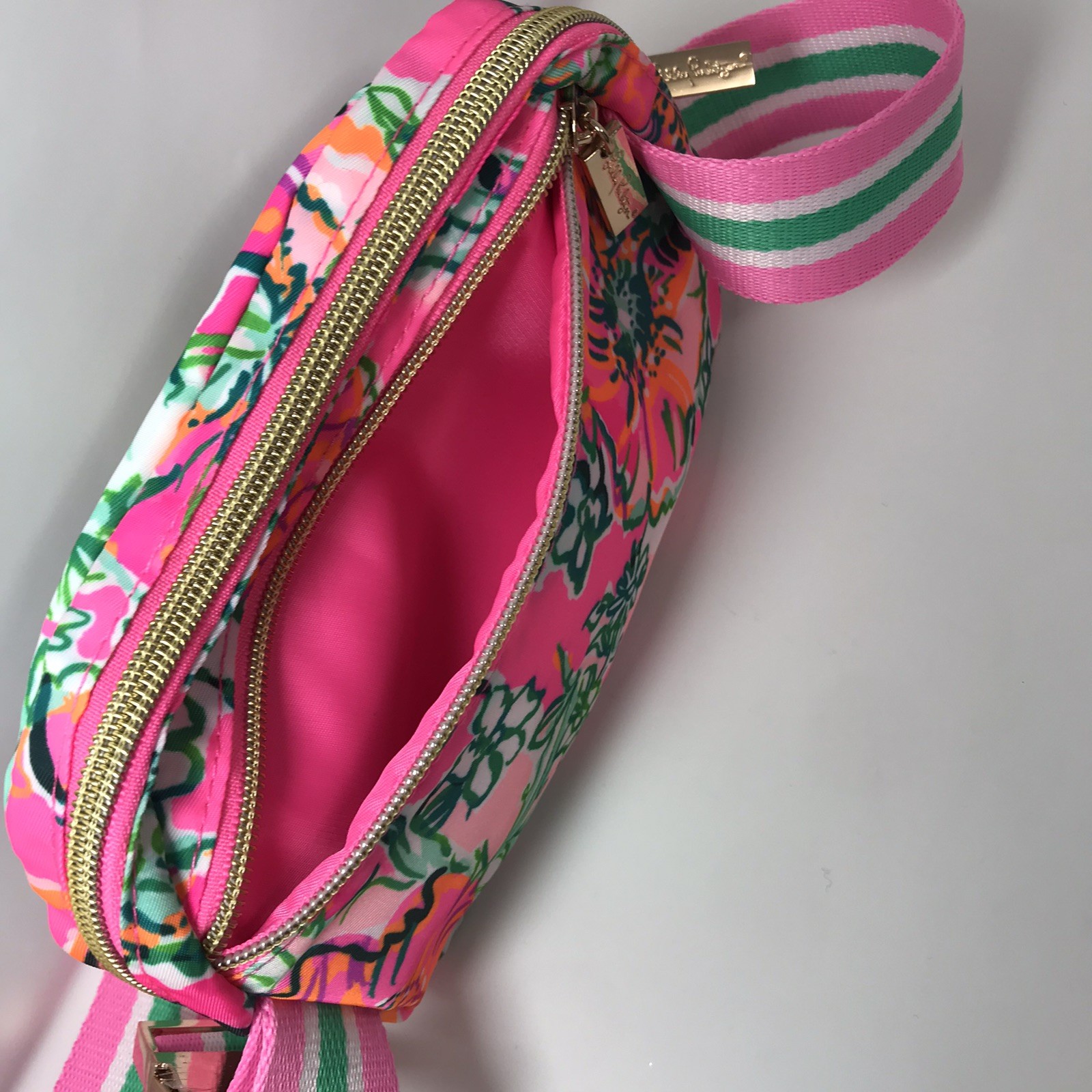 NEW Lilly Pulitzer GWP Belt Bag Soleil Pink Perfect Poppy Fanny Pack Beach Purse