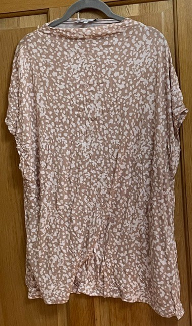 Next size 22 high neck, shoulder sleeved slinky ladies top