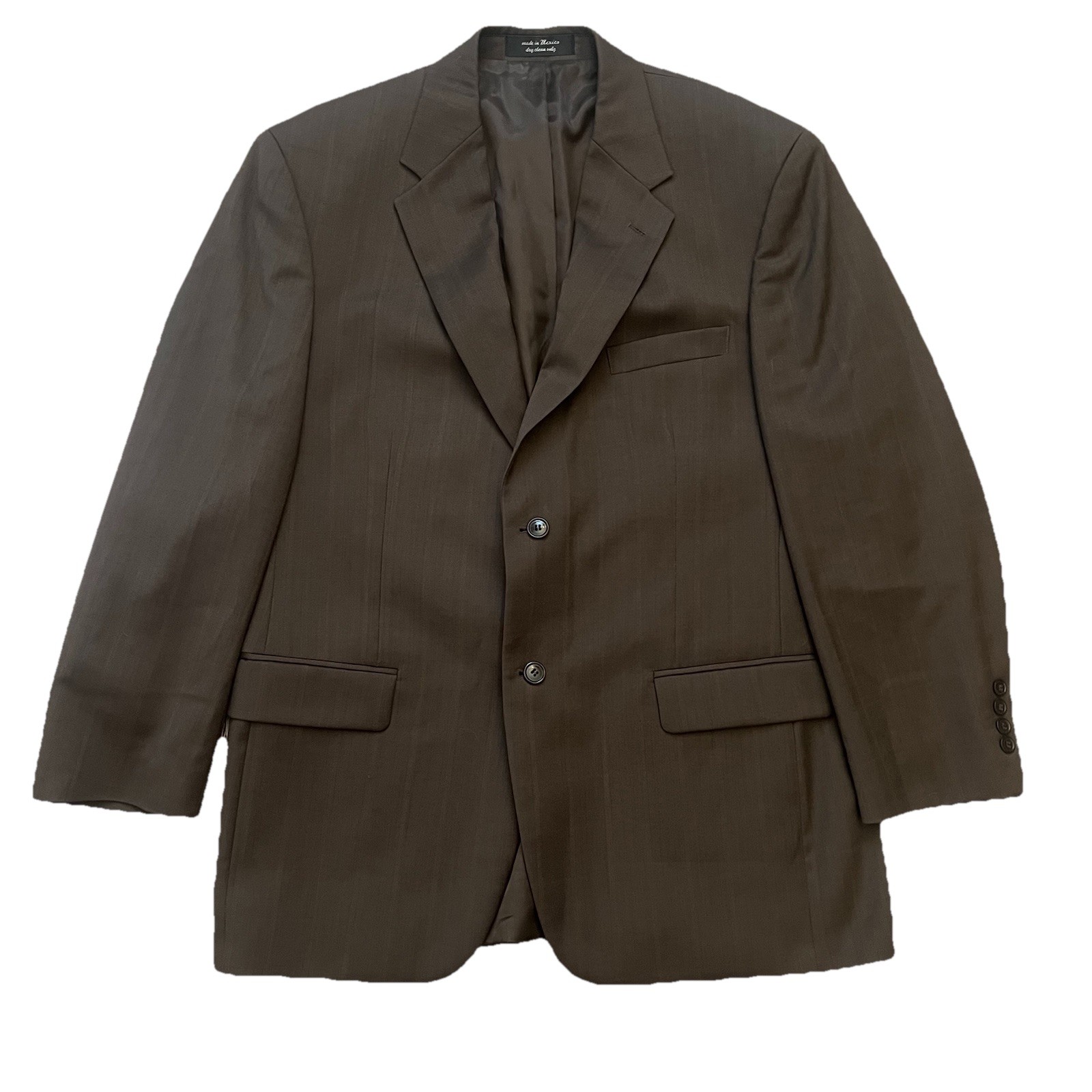 Andrew Fezza Super 100s Brown 100% Wool Blazer Mens Size 42R Sport Coat Jacket