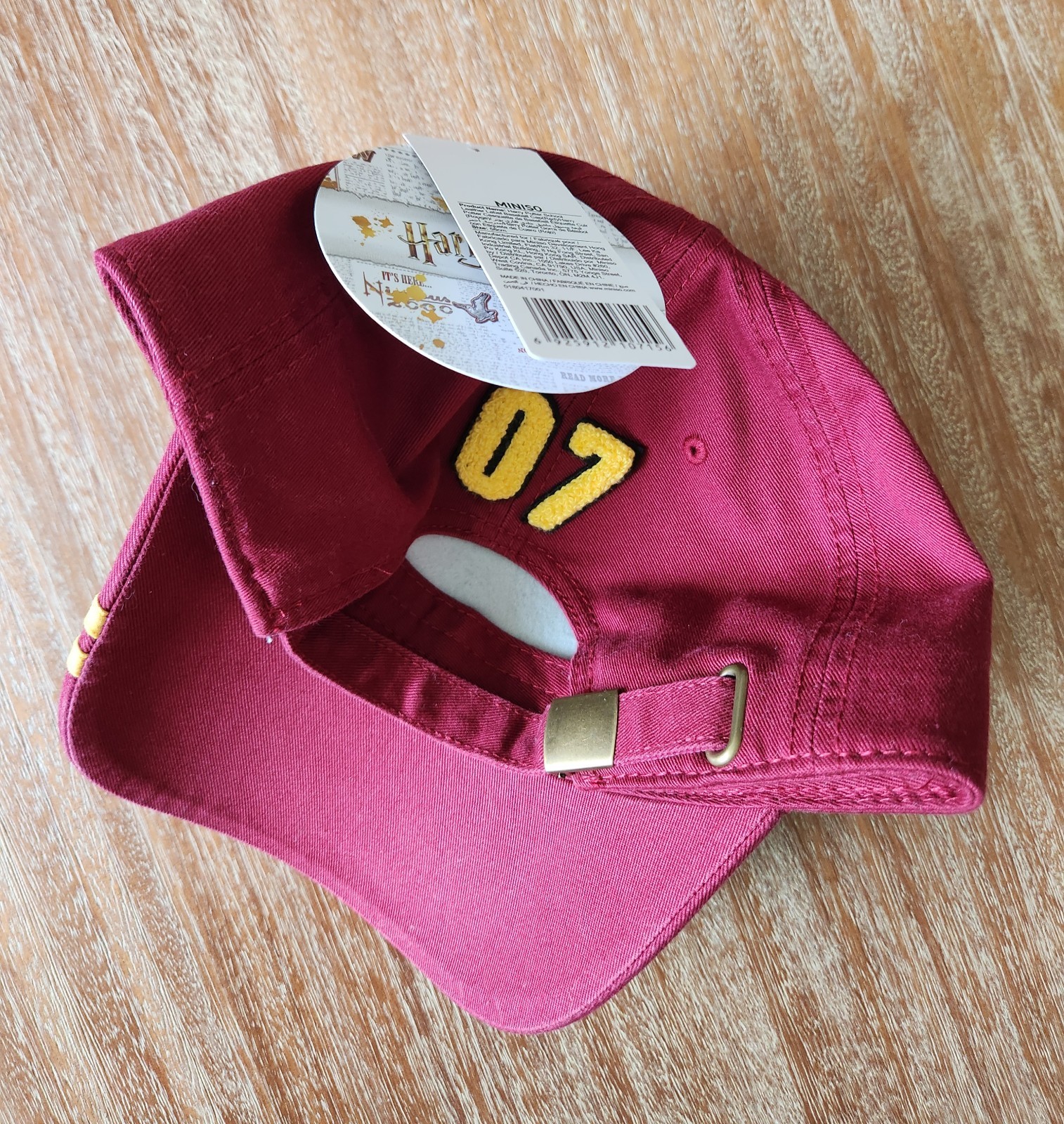 NEW Harry Potter Team Gryffindor 07 Adjustable Hat Hogwarts Patch Cap Miniso