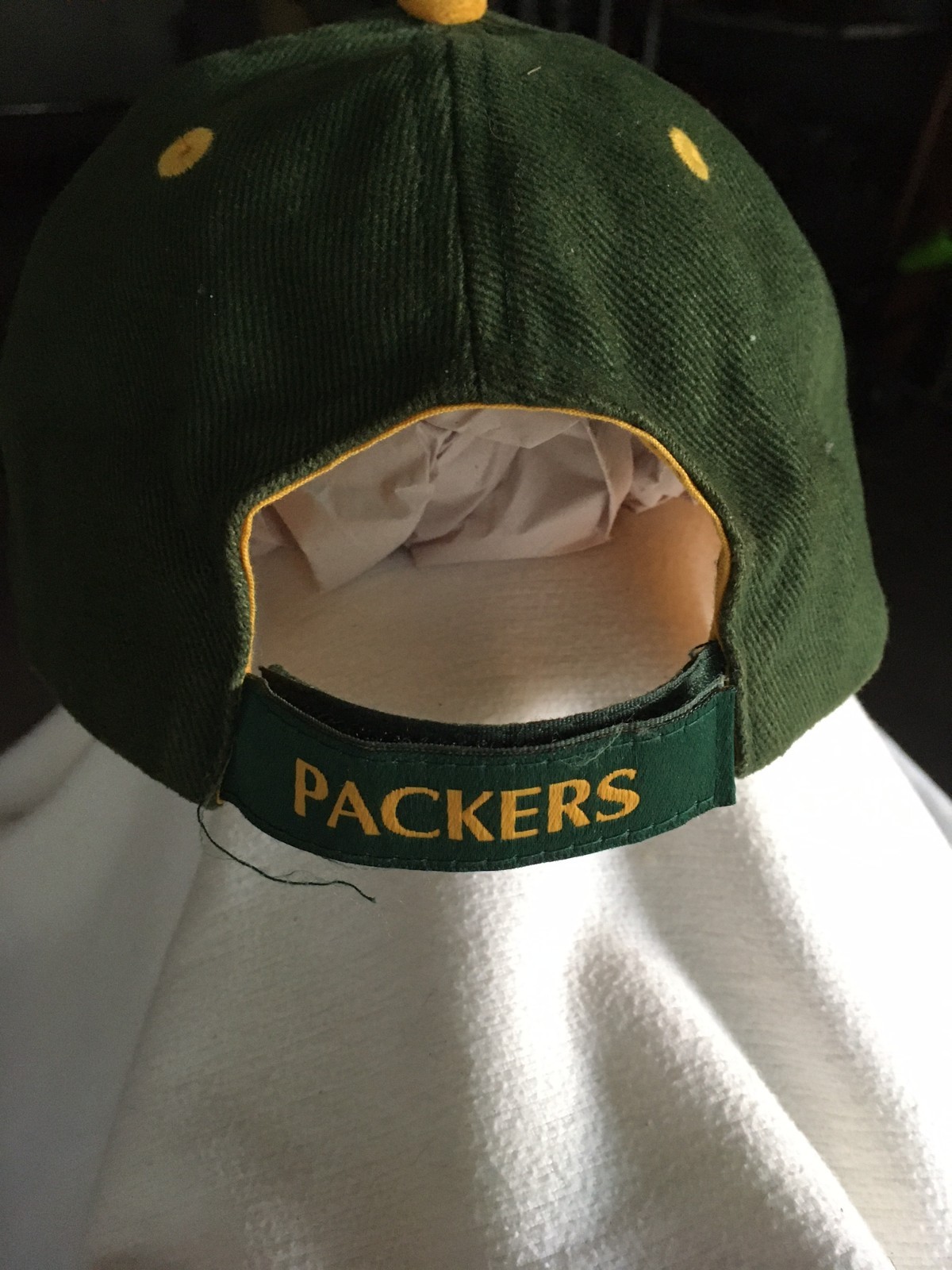 Green Bay Packers Vintage NFL Baseball Cap Embroidered Logo Adjustable