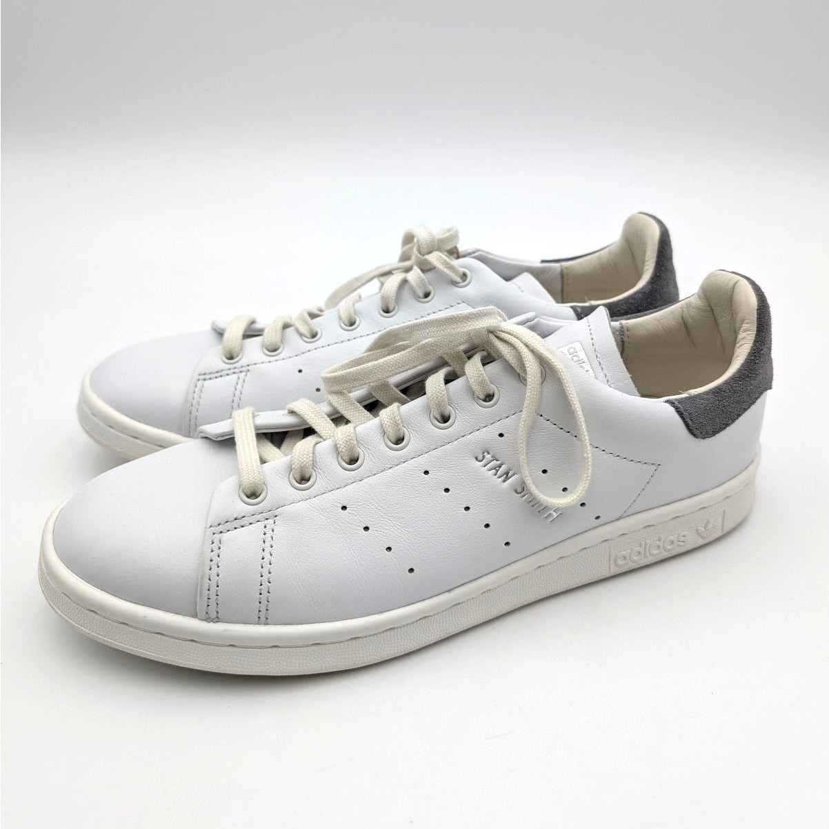 Adidas Stan Smith Lux Sneaker Shoes Men’s Crystal White/Grey Size US7.5 EU40 2/3