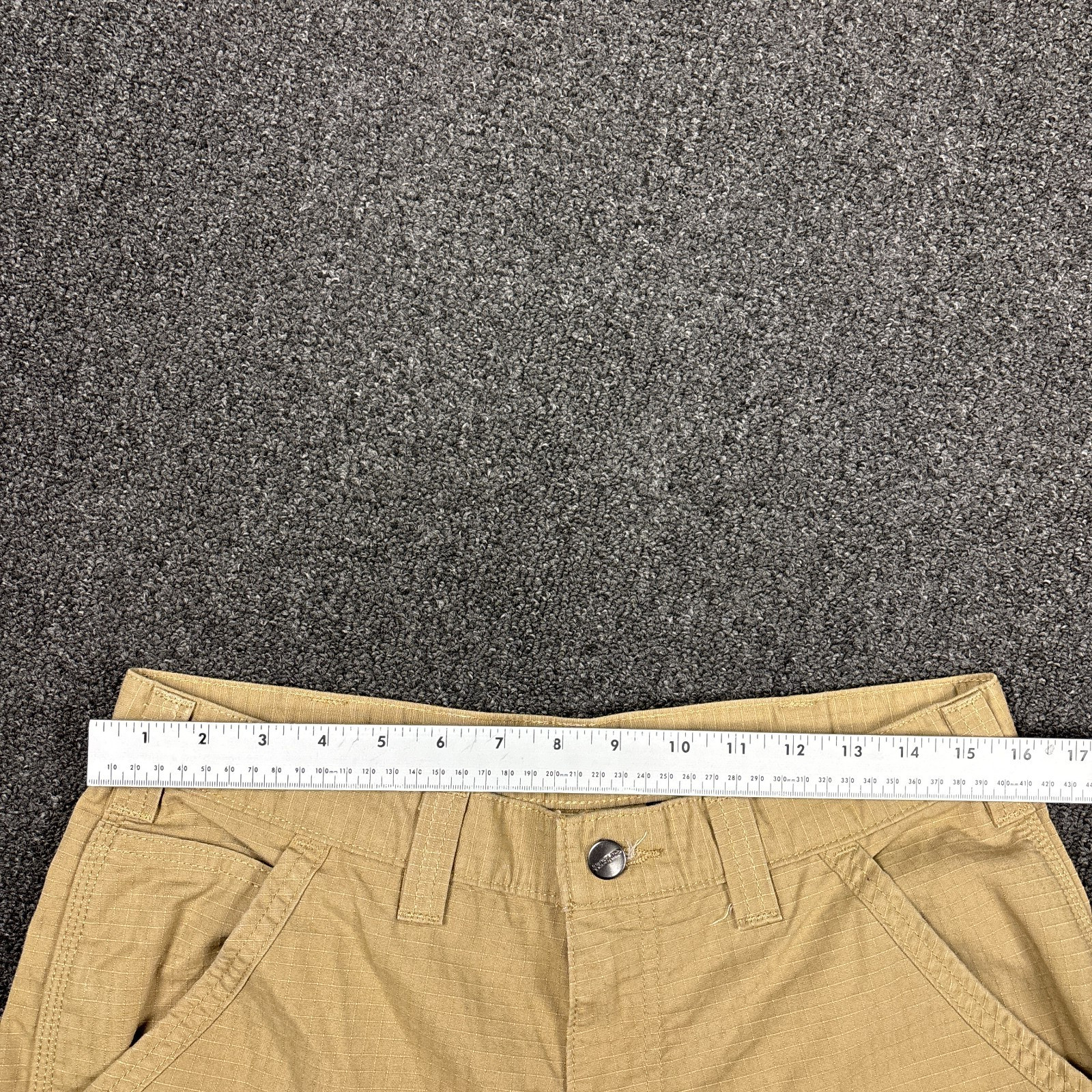 Carhartt Cargo Work Pants Mens Tan Force Relaxed Fit Ripstop BN4200-M Size 32×30