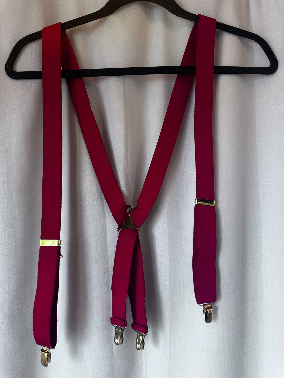 Men’s X-shape Suspenders Adjustable Solid Colors & Holiday Theme