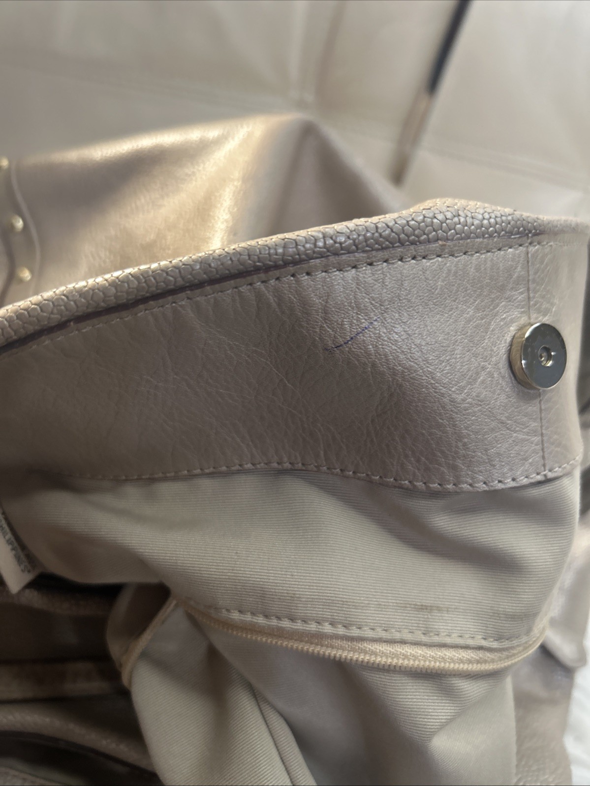 Coach Bag F35211 Phoebe Madison Studded Caviar Ret$495. Metallic Neutrals