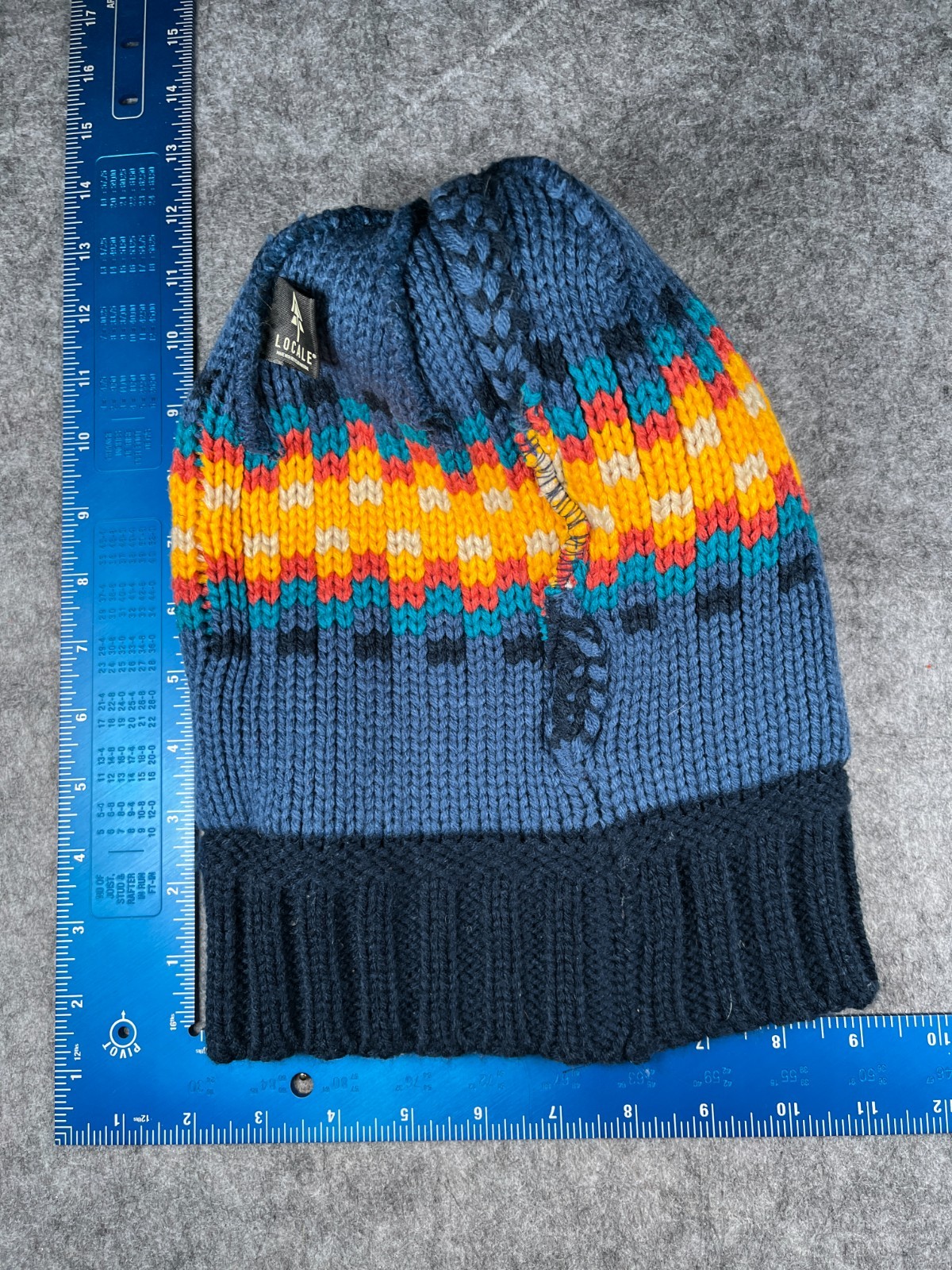 Centura St Anthony Summit Hospital Locale Beanie Toque Adult OS Blue Acrylic Pom