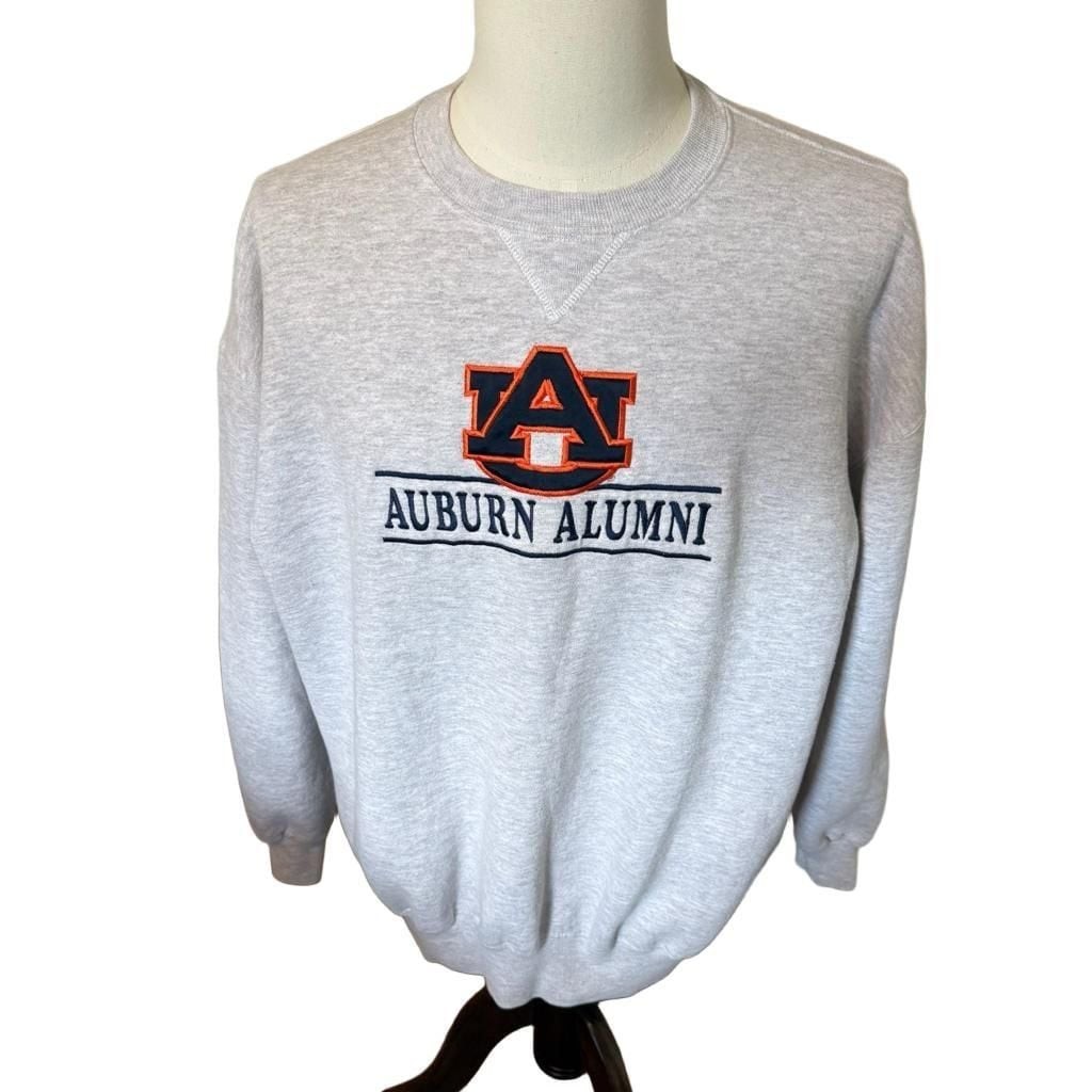 Vintage Russell Athletic Auburn University Alumni Embroidered USA Made Crewneck