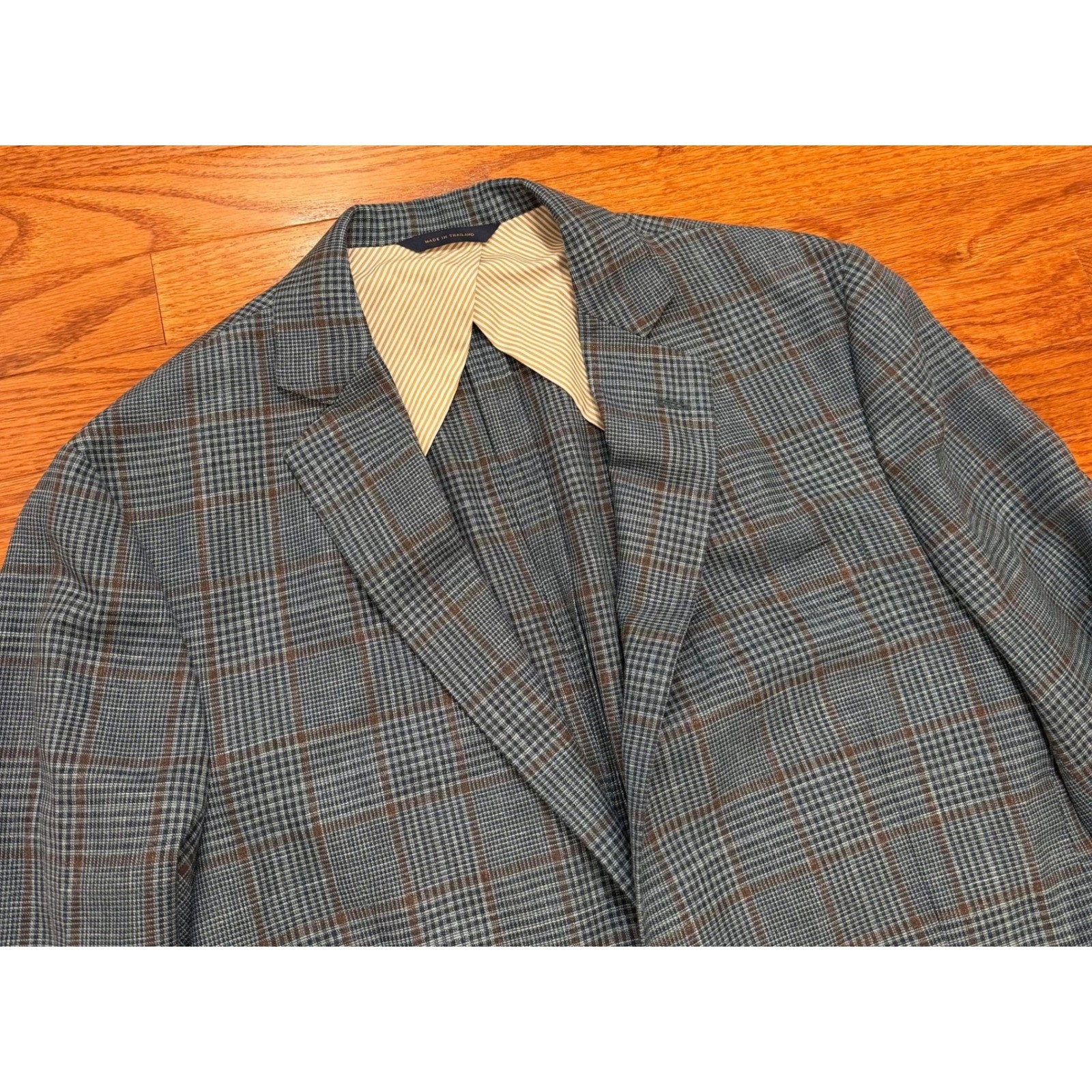 Brooks Brothers Loro Piana Summertime Blazer 40R Wool Silk Linen Glen Plaid