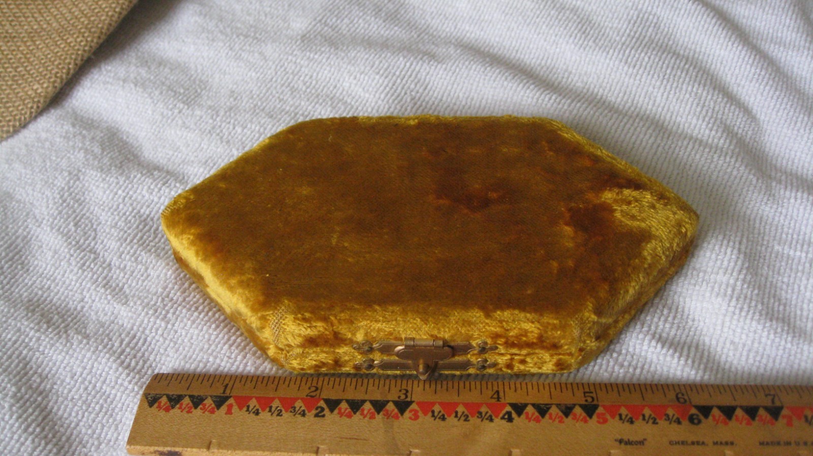 Victorian BOOT HOOK Mother of Pearl Handle in Original Velvet Box Collectible