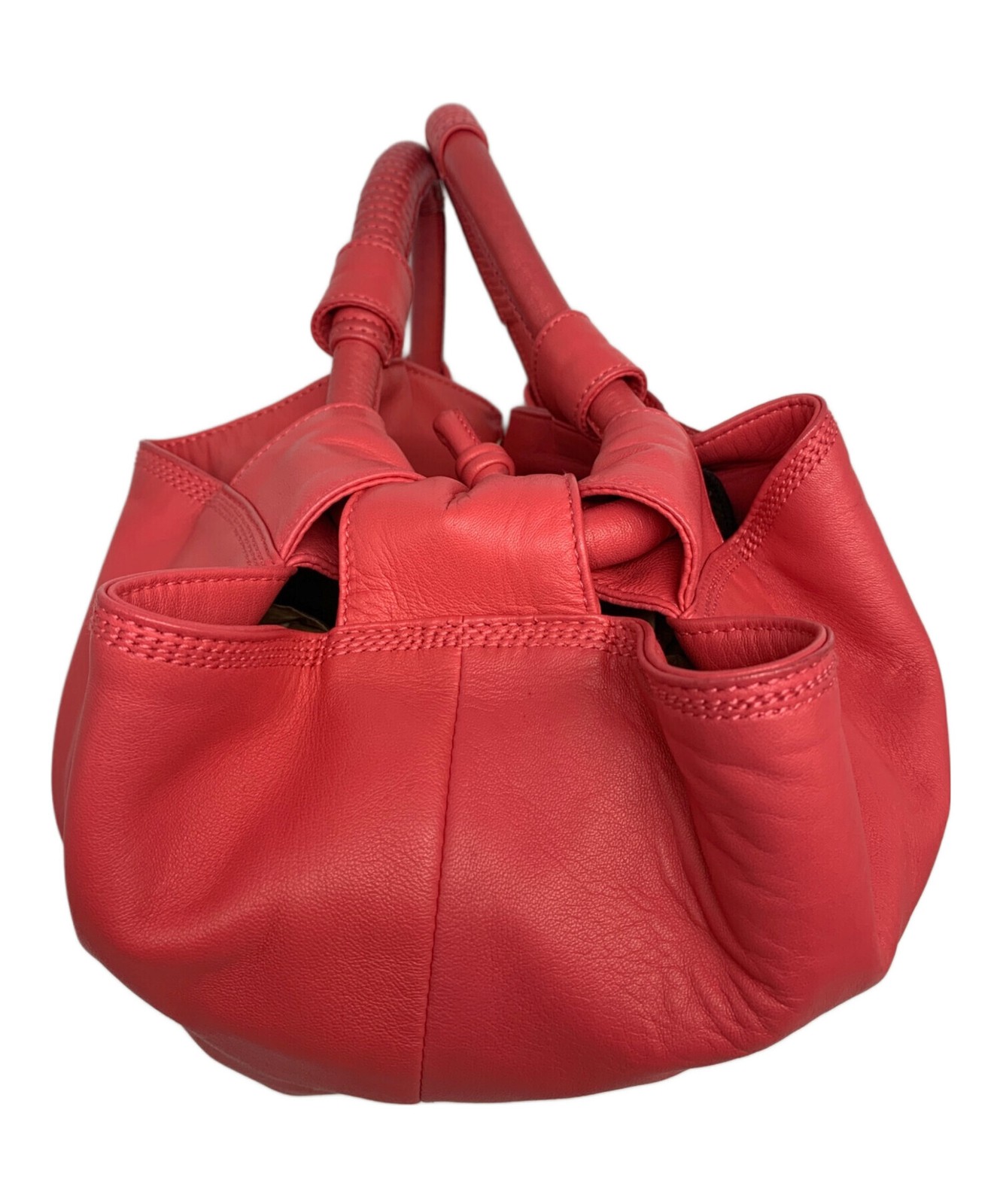 LOEWE Handbag Nappa Aire Leather Pink Authentic From Japan