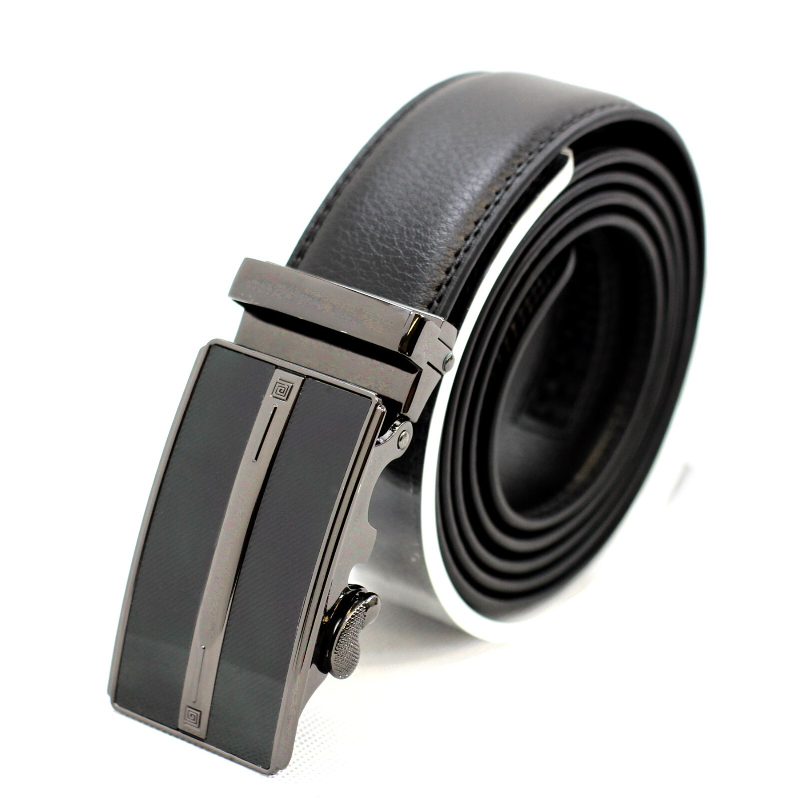 Microfiber Leather Mens Ratchet Belt Belts For Men Adjustable Automatic Buckle