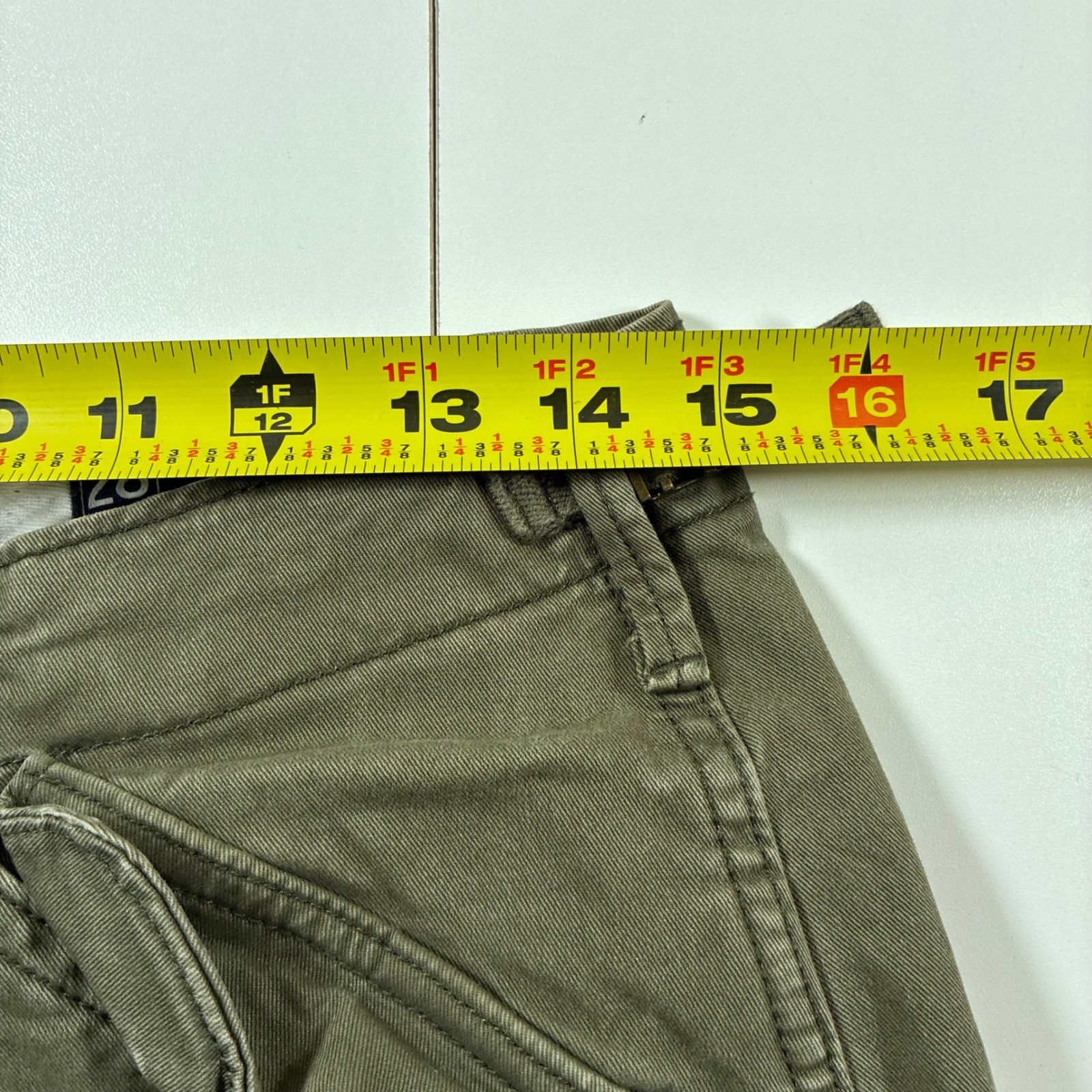 Gap Cargo Pants 29×28 Green Relaxed Military Army Flap Pockets (Tag 28×30)