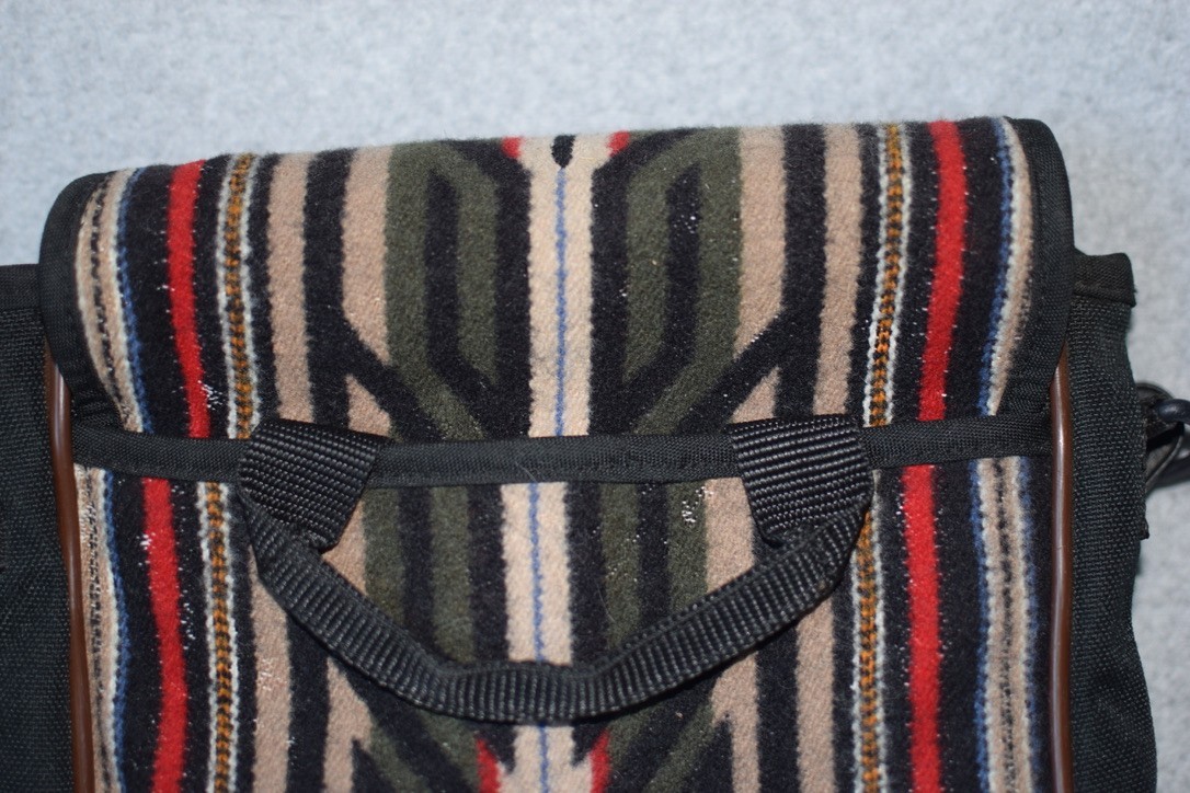 Pendleton Mystic Lake Explorer Sling crossbody bag Black Wool Aztec Design