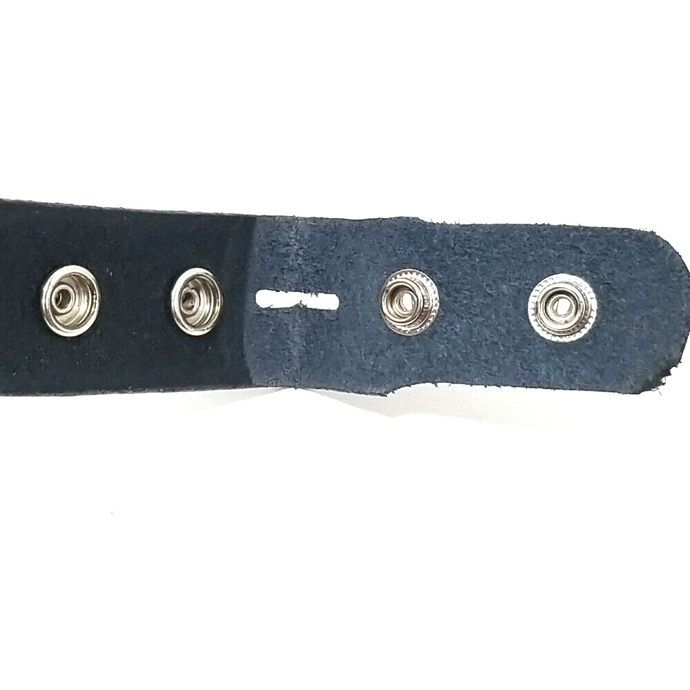 Funk Plus Genuine Cowhide Leather Belt Mens M 36″ Black No Buckle USA Made 1.5″