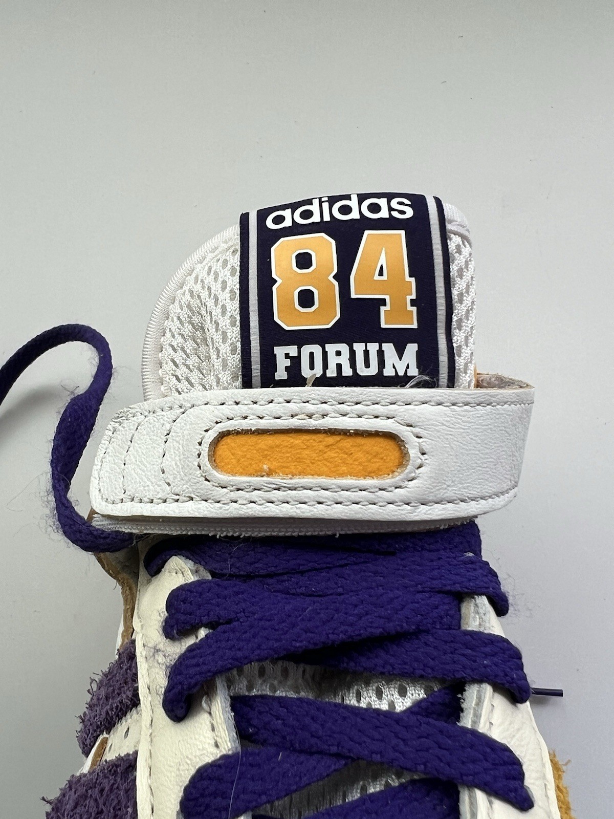 Adidas Forum 84 High Top ‘Lakers’ Purple/Yellow Sneakers Size Men’s 7US GX9054