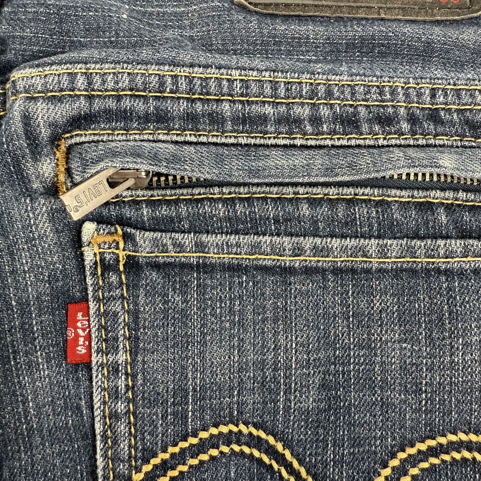 Vintage 2010 Levi’s 511 Skinny Jeans 30×30 Zipper Back Pocket Rare