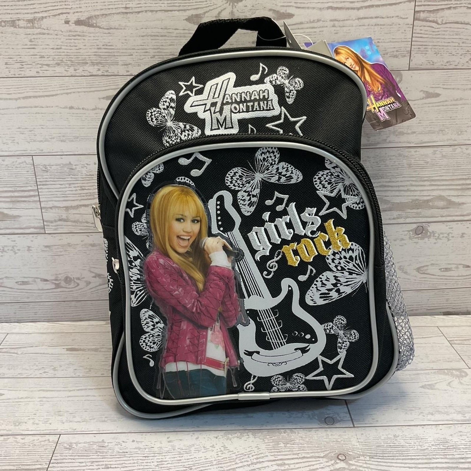 Hannah Montana Guitar Butterfly Mini Backpack Kids School Book Bag New
