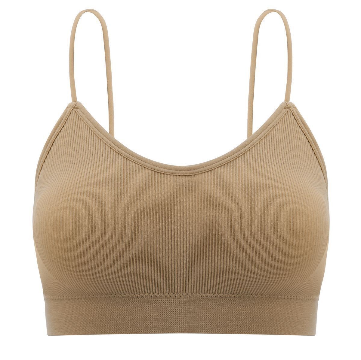 Womens Seamless Low Back Bralette Bra Solid Colors Stretchy Crop Top M-XL Hot