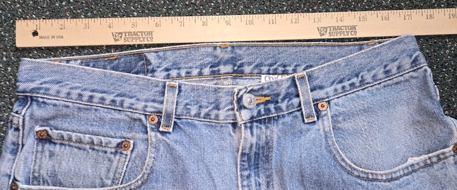 Vintage Levi’s 569 Men’s Relaxed Straight Jeans 34×30 Blue Jeans August 2000