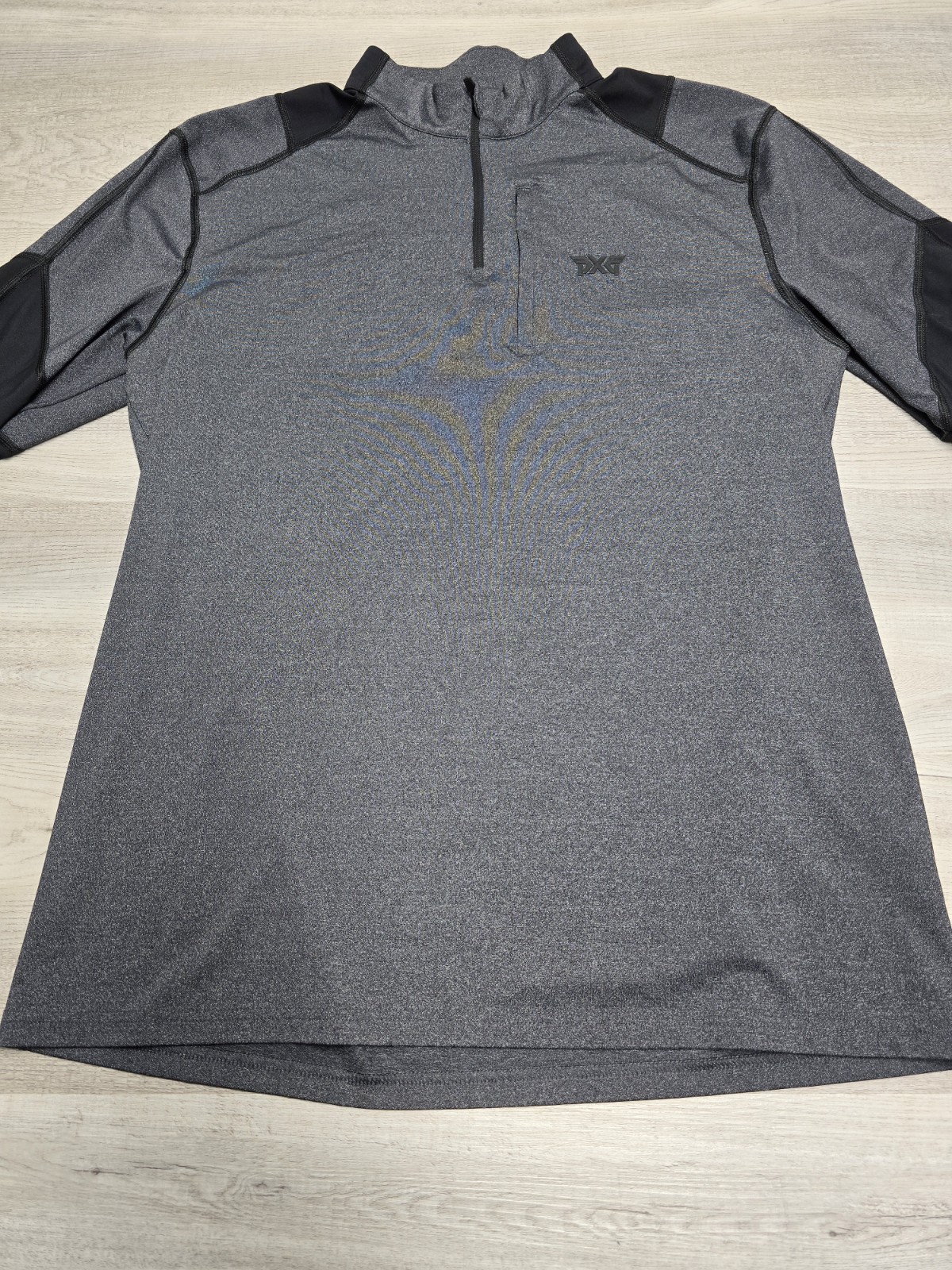 PXG Parsons Xtreme Golf 1/4 Pullover Zip Mens L Gray Paneled Performance Sweater