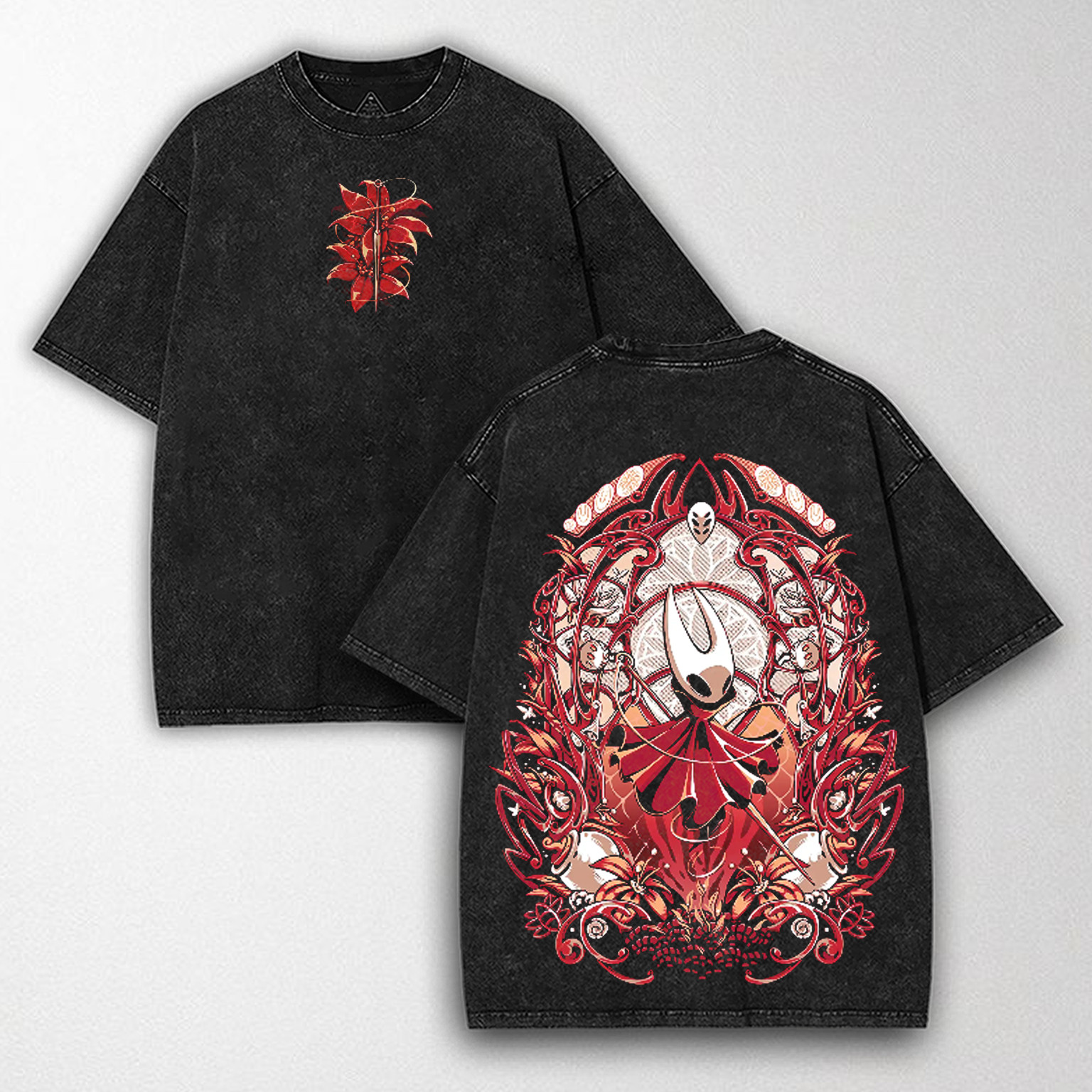 Hollow Knight black t shirt Mens Heavyweight Sleeveless Cotton shirt