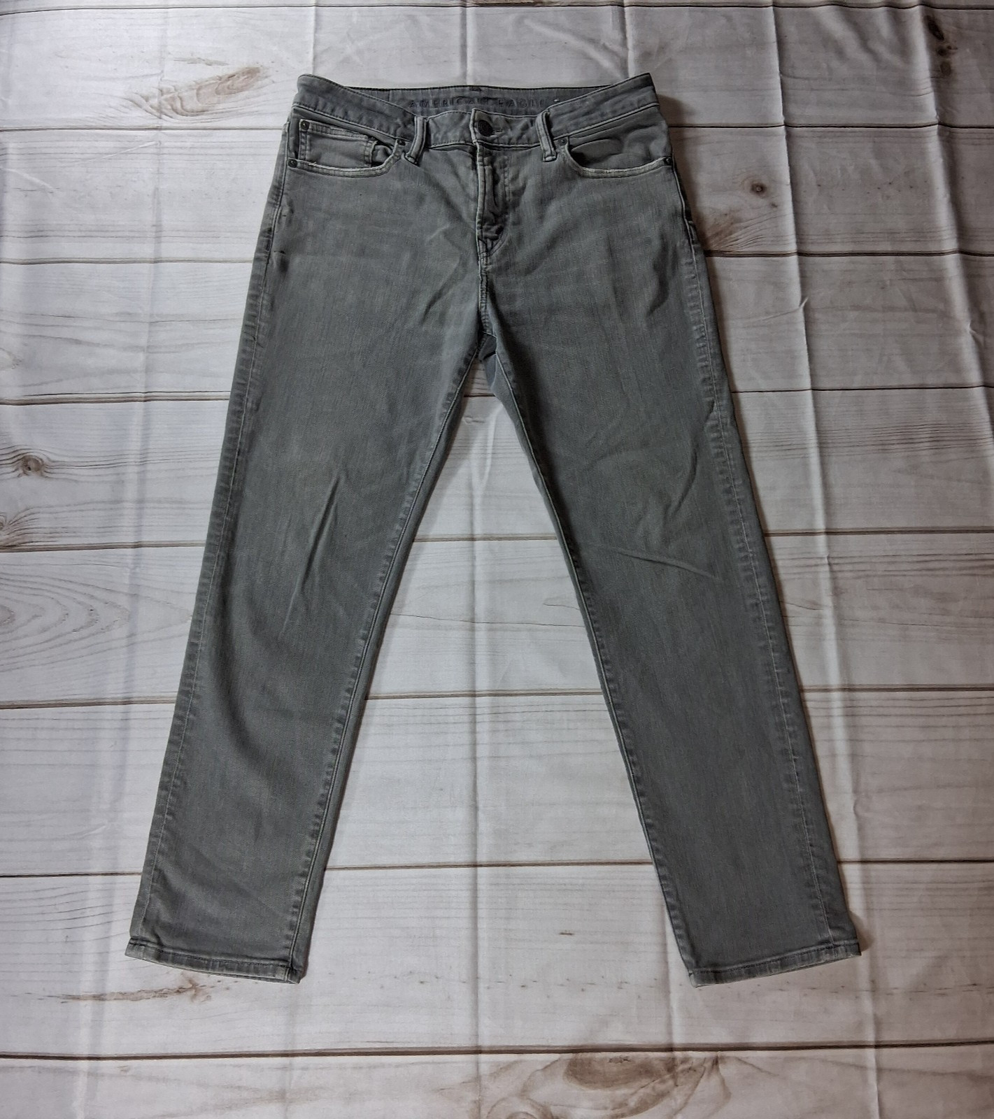 American Eagle Next Level Flex Jeans Mens Sz 32×32 Gray Slim Stretch Denim Pants