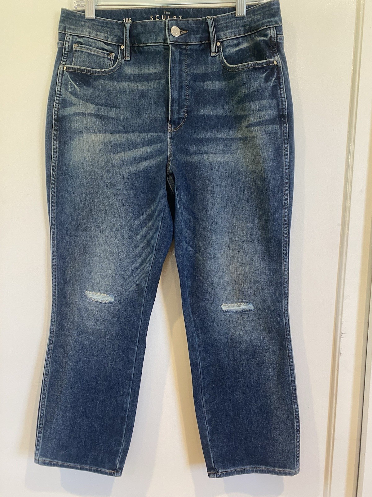 White House Black Market The Sculpt Straight Crop Jeans Women’s 10S High Rise