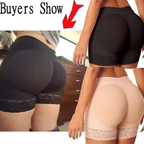Women Seamless Lace Butt Lifter Underwear Removble Pad Hip Enhancer Body Shaper