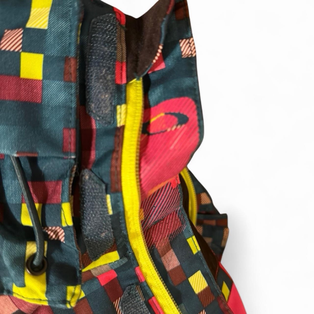 Vintage Y2K Oakley Technical Ski Jacket|Pixel Mosaic Print Neon Insulated Womens