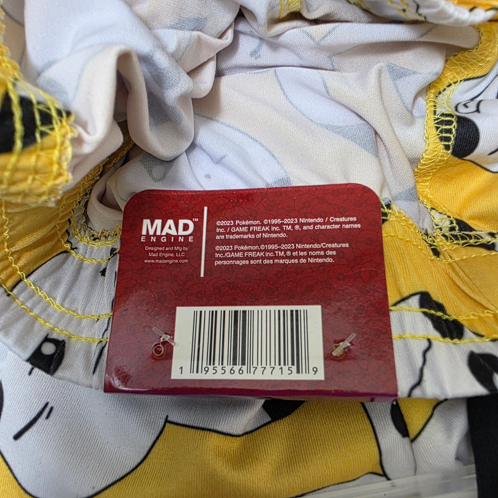 Pokemon Pikachu Pajama Pants Men’s Size 2XL (44-46) PJ Bottoms Elasticized Waist
