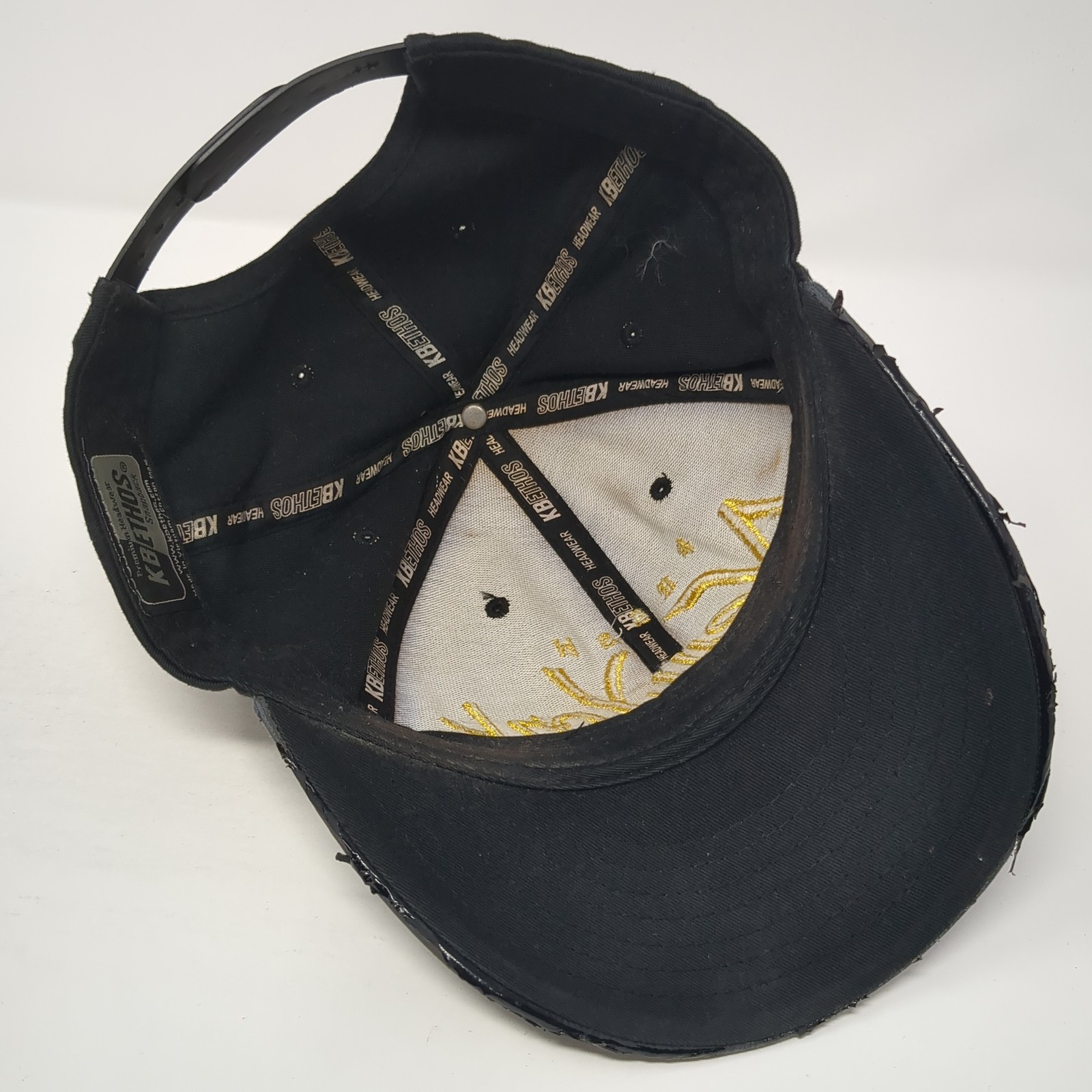 Fresh New York Snapback Hat Black One Size Embroidered Solid KB ETHOS
