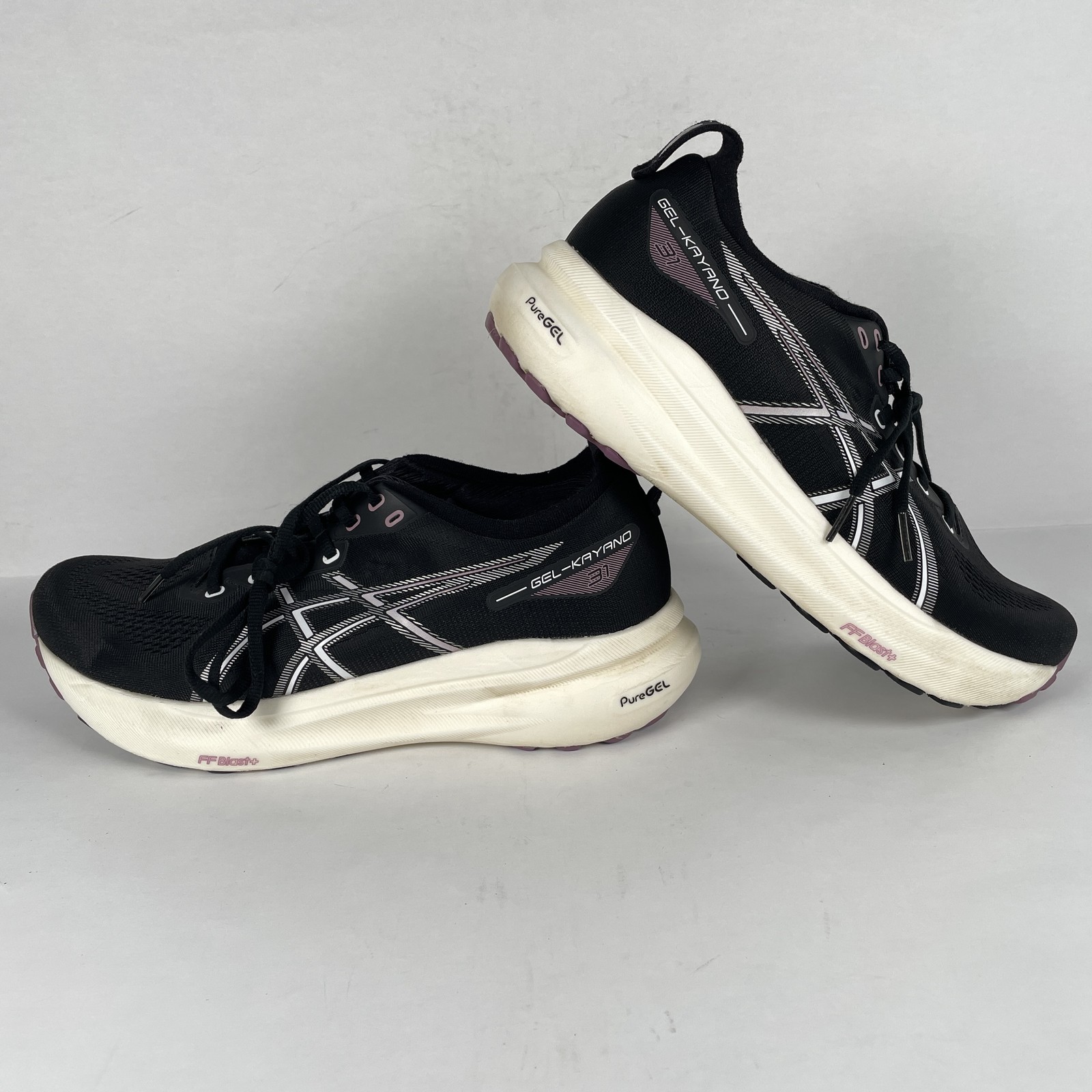 ASICS Gel-Kayano 31 Shoes Womens Size 11 Black Lace Up Casual Running Sneakers