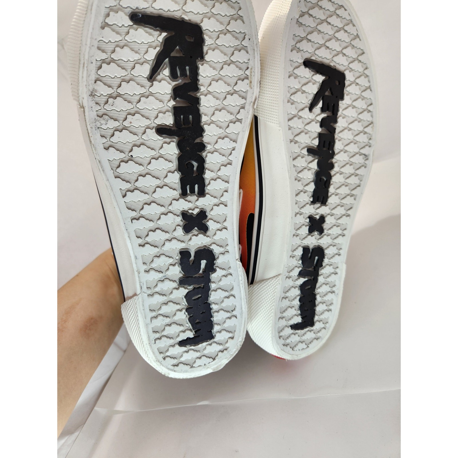 Revenge X Storm Vol. 2 Black Flame Sneakers – Size 5 Limited Edition Streetwear