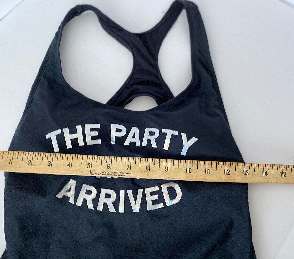 No Boundaries The Party Has Arrived Swimsuit Sz 11-13 Cruise Beach Vacation Fun