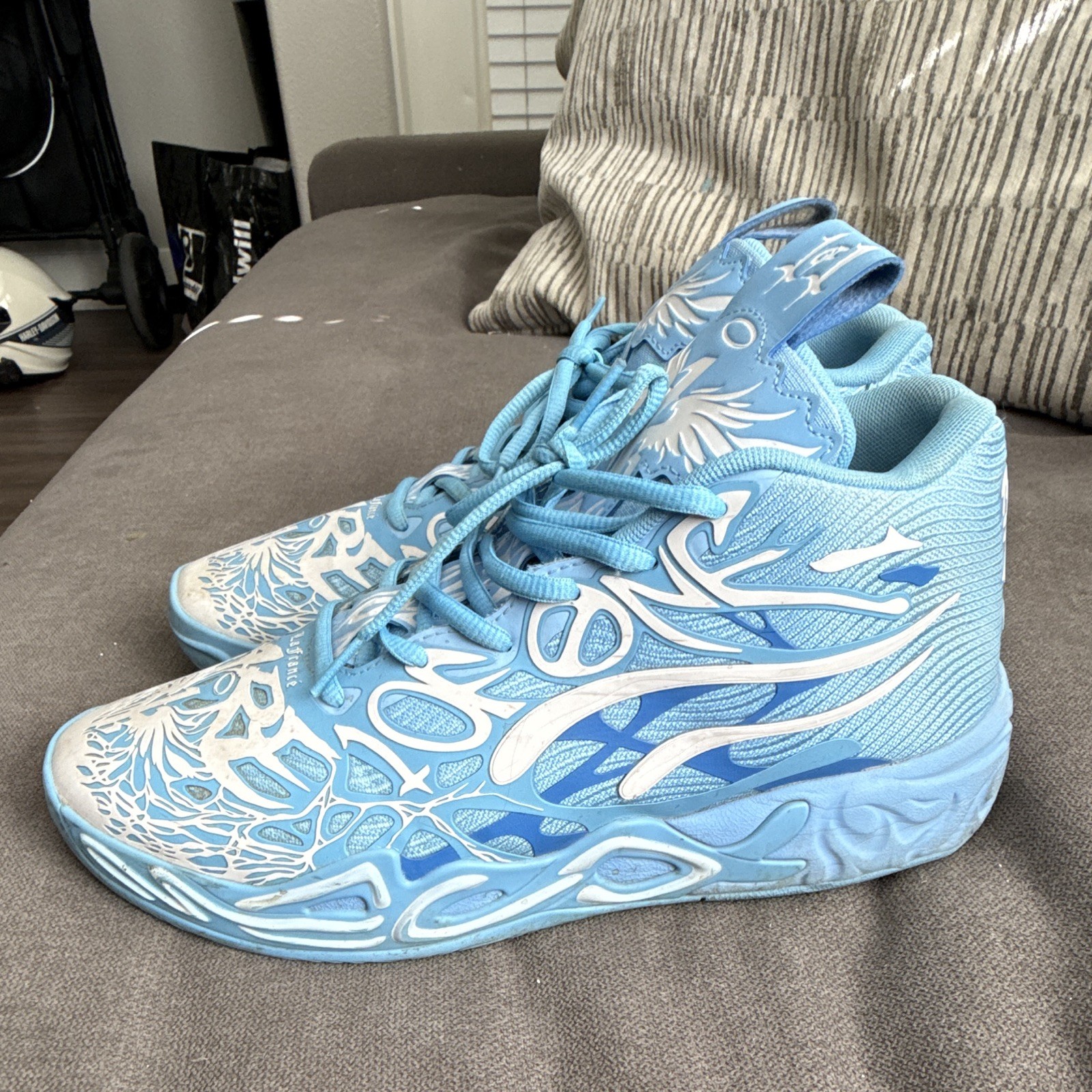 PUMA LaFrancé x MB.04 “1 of 1” Team Light Blue Mesh Lace-Up Sneaker 2024