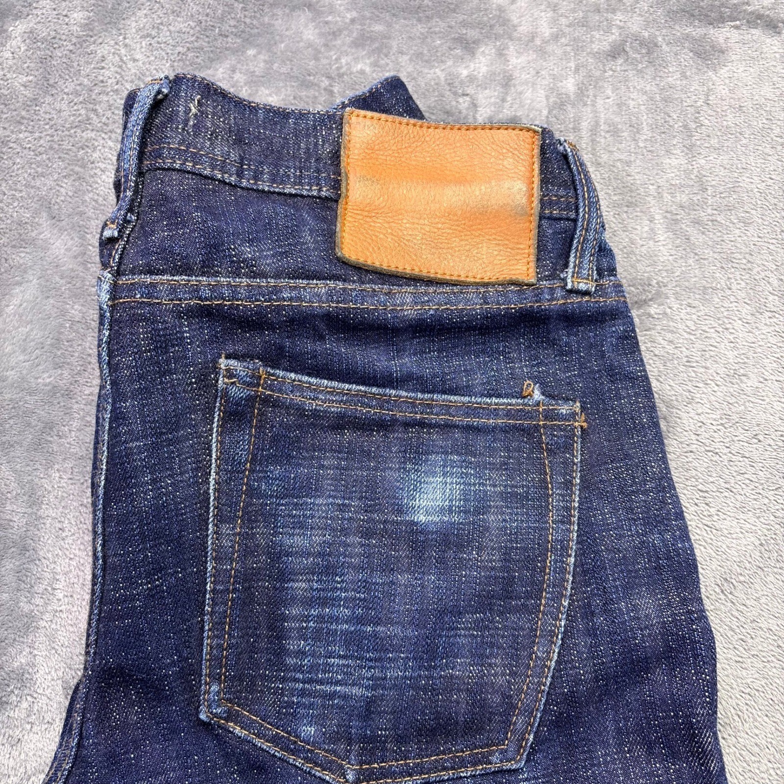 Unbranded Brand UB465 Selvedge Jeans Mens 32×32 Tight Fit 16oz Raw Denim