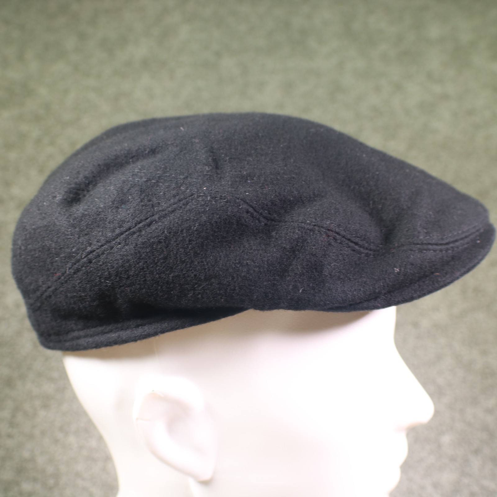 Gottmann Hat Cap Newsboy Ear Flap Mens XL Black Wool Goretex Made In Hungary